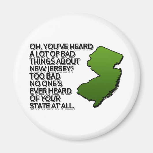 Heb je veel slechte dingen over NJ gehoord? Magneet (Voorkant)