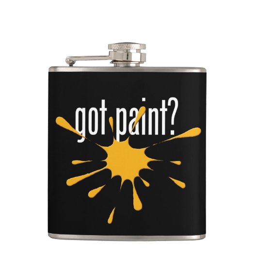 Heb je verf? (Paintball) Heupfles (Voorkant)