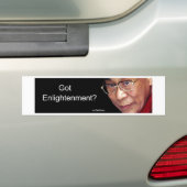 Heb je verlichting? bumpersticker (Op auto)