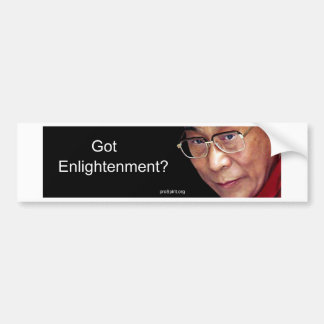 Heb je verlichting? bumpersticker