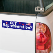 Heb je Vertegenwoordiging? Krijg wat Bumpersticker (Op Truck)