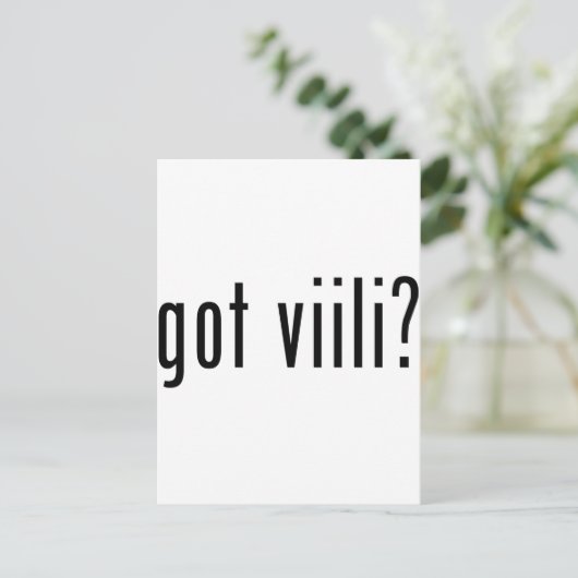 Heb je viili? briefkaart (Staand voorkant)