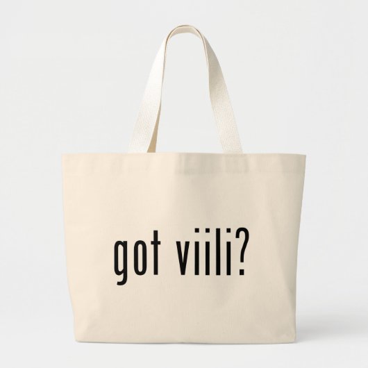 Heb je viili? grote tote bag (Voorkant)