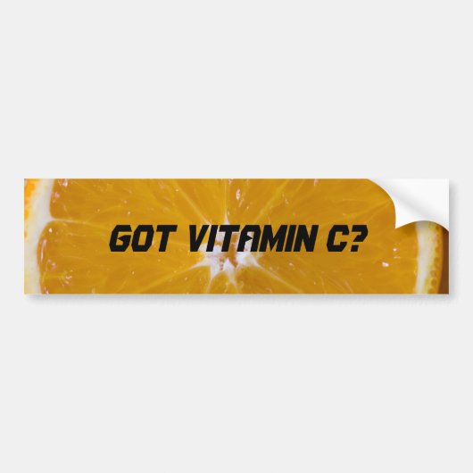 Heb je Vitamine C? Bumpersticker (Voorkant)