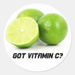 Heb je Vitamine C? Ronde Sticker
