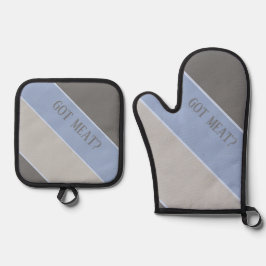 Heb je vlees? ovenwant & pannenlap set