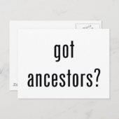 Heb je voorouders? briefkaart (Voorkant / Achterkant)