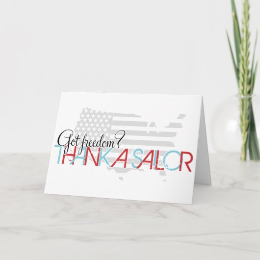 Heb je vrijheid? Bedankt voor de Sailor (Voorkant)