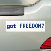 Heb je Vrijheid? Bumpersticker (Op auto)