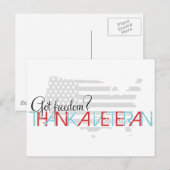 Heb je vrijheid? Dank een Veteran Briefkaart (Voorkant / Achterkant)