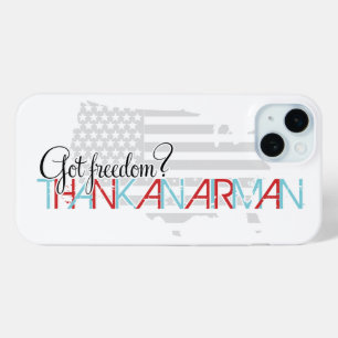 Heb je vrijheid? Hartelijk dank voor een Airman iPhone 15 Mini Hoesje