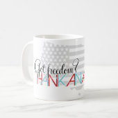 Heb je vrijheid? Hartelijk dank voor een Airman Koffiemok (Voorkant links)