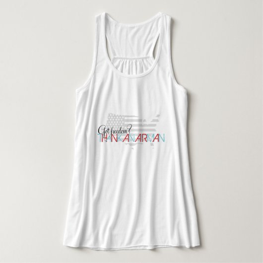 Heb je vrijheid? Hartelijk dank voor een Airman Tanktop (Design voorkant)