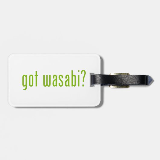 Heb je wasabi? bagagelabel (Achterkant horizontaal)