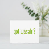 Heb je wasabi? briefkaart (Staand voorkant)