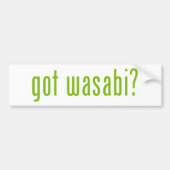 Heb je wasabi? bumpersticker (Voorkant)