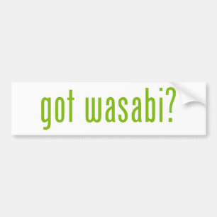 Heb je wasabi? bumpersticker