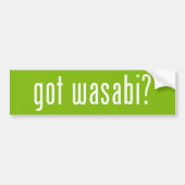 Heb je wasabi? bumpersticker (Voorkant)