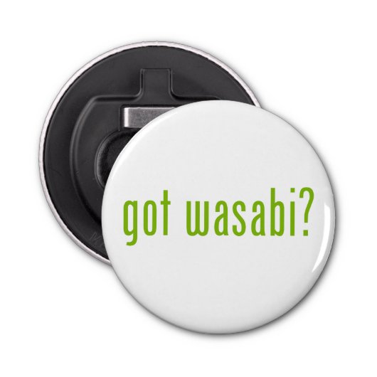 Heb je wasabi? button flesopener (Voorkant)