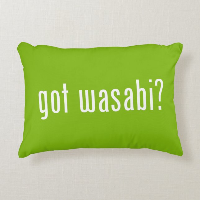 Heb je wasabi? decoratief kussen (Voorkant)