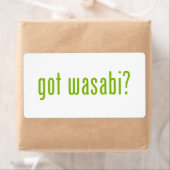Heb je wasabi? etiket (Insitu)