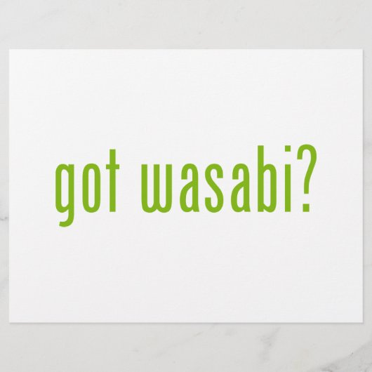 Heb je wasabi? flyer (Achterkant)