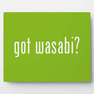 Heb je wasabi? fotoplaat