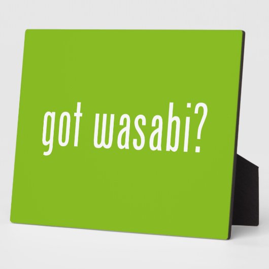 Heb je wasabi? fotoplaat (Zijkant)