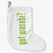 heb je wasabi? kleine kerstsok (Voorkant)