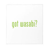Heb je wasabi? notitieblok (Voorkant)
