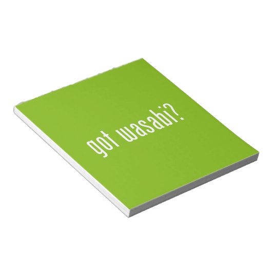 Heb je wasabi? notitieblok (Schuin)