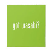 Heb je wasabi? notitieblok (Voorkant)