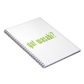heb je wasabi? notitieboek (Rechterzijde)