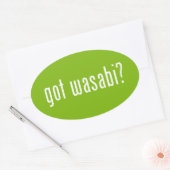Heb je wasabi? ovale sticker (Envelop)