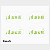 Heb je wasabi? ovale sticker (Vel)