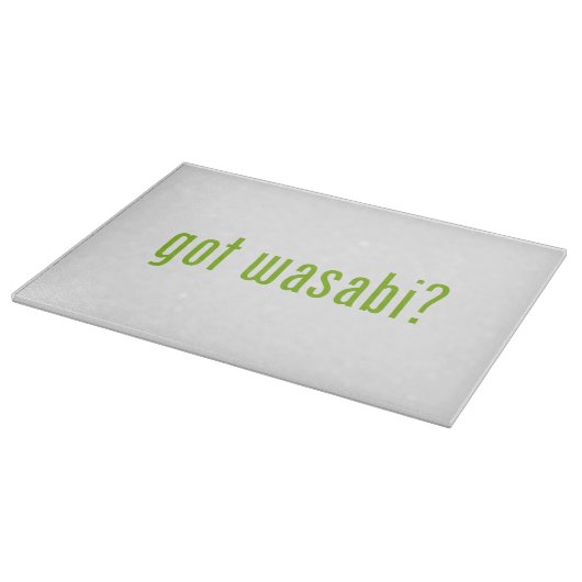 Heb je wasabi? snijplank (Hoek)
