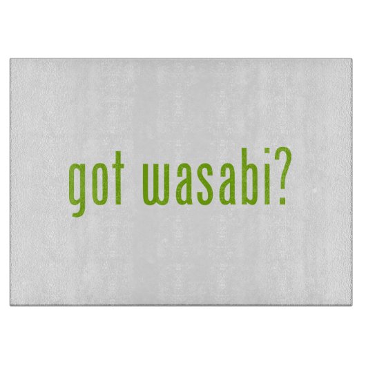 Heb je wasabi? snijplank (Voorkant)