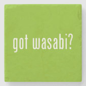 Heb je wasabi? stenen onderzetter (Voorkant)