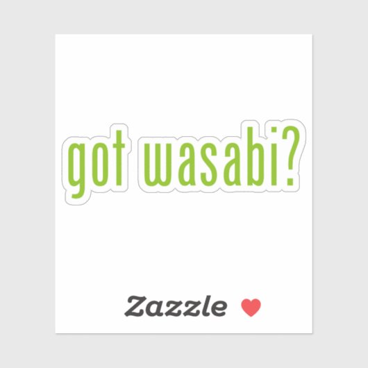 Heb je wasabi? sticker (Vel)