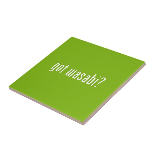 Heb je wasabi? tegeltje (Zijkant)