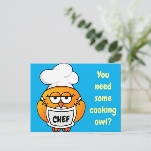 Heb je wat kookuil nodig? briefkaart (Staand voorkant)