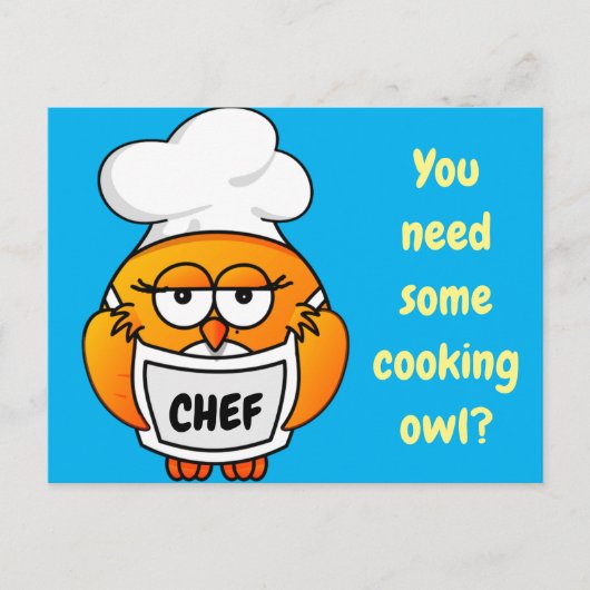 Heb je wat kookuil nodig? briefkaart (Voorkant)
