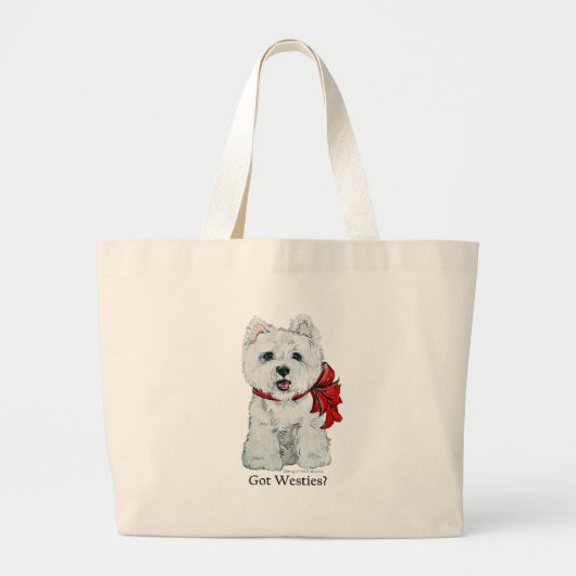 Heb je Westies? Grote Tote Bag (Voorkant)