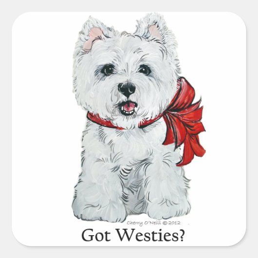 Heb je Westies? Vierkante Sticker (Voorkant)