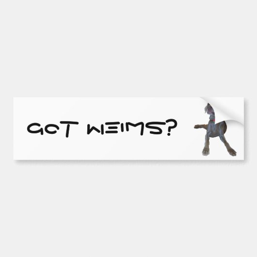 Heb je Wims? spuitbumper Bumpersticker (Voorkant)