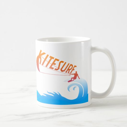 Heb je wind? Kite Surf Koffiemok (Rechts)