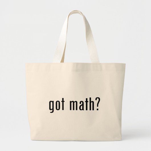 Heb je wiskunde? grote tote bag (Voorkant)