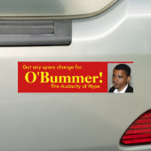 Heb je wisselgeld voor O'bummer? Bumpersticker (Op auto)