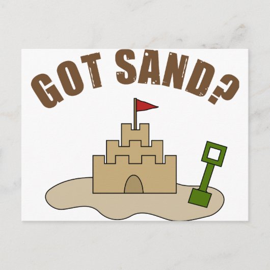Heb je Zand? Briefkaart (Voorkant)