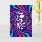 Heb je zeg maar kalm aan op gekleurde werveling kaart (Gele Bloem)